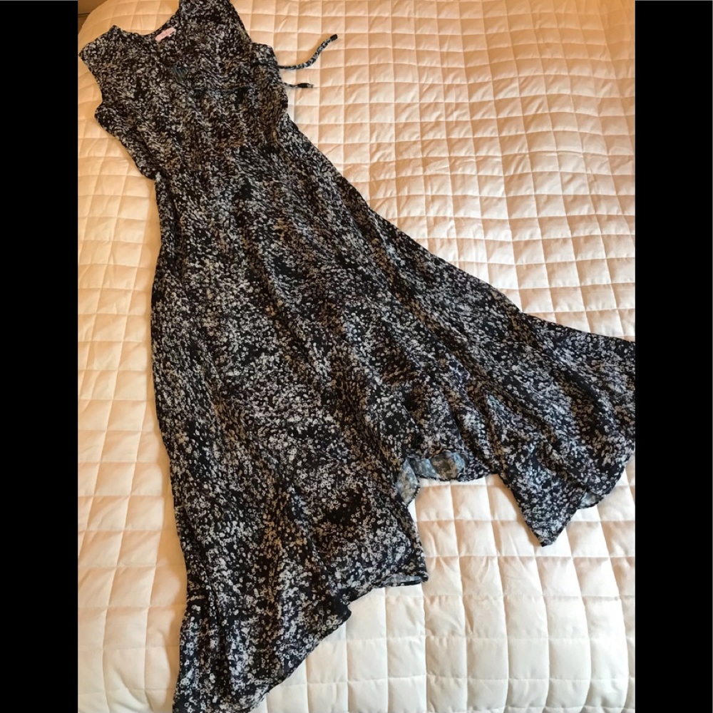 Parker Dress  high low hem  sleeveless lined skirt
